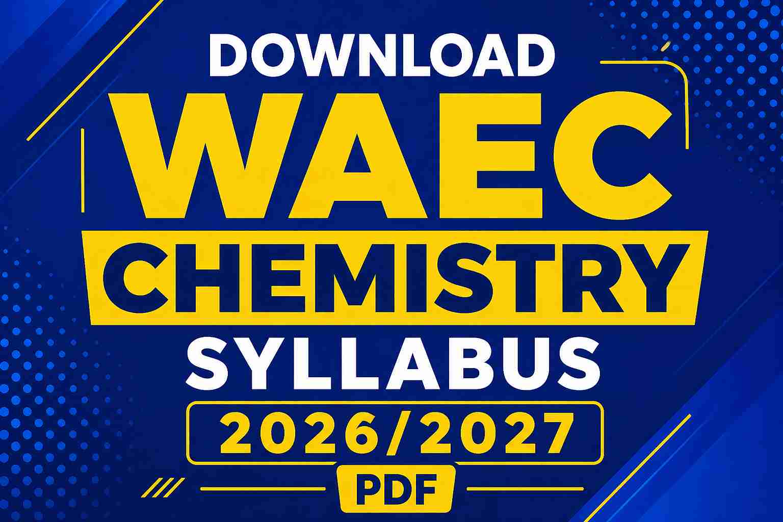 Download WAEC Chemistry Syllabus