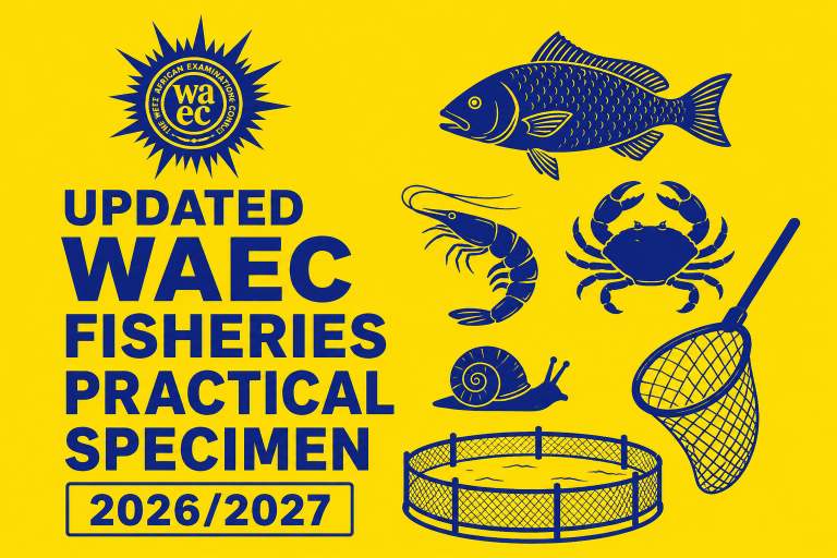 Updated WAEC Fisheries Practical Specimen