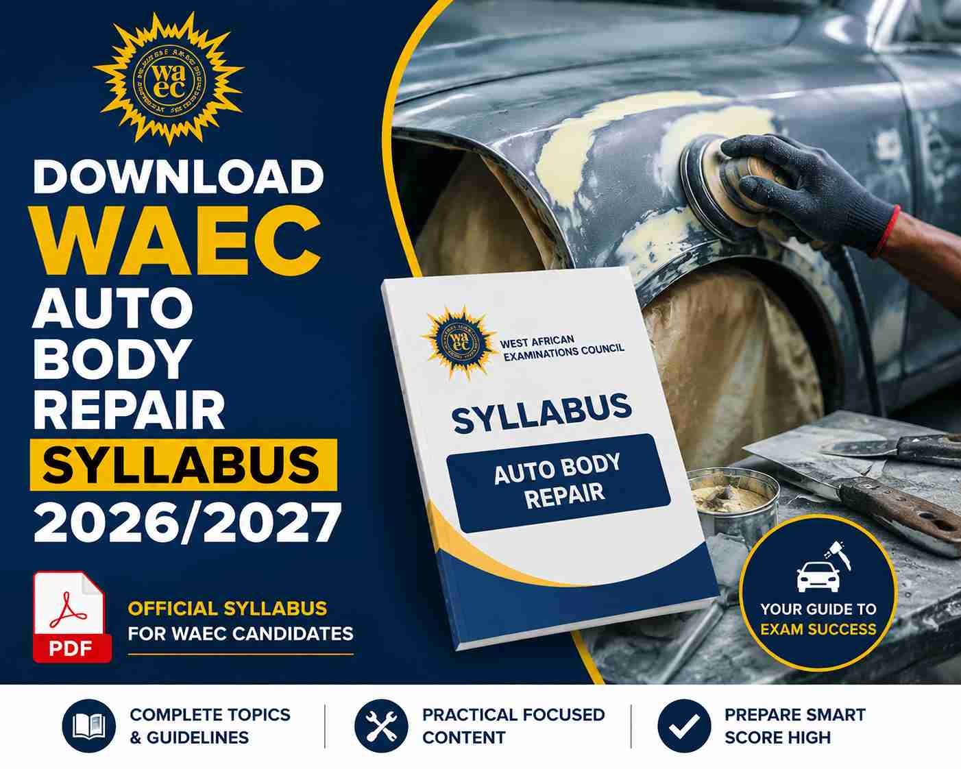 Download WAEC Auto Body Repair Syllabus