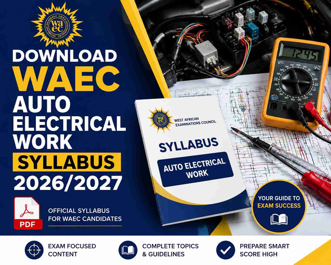 Download WAEC Auto Electrical Work Syllabus