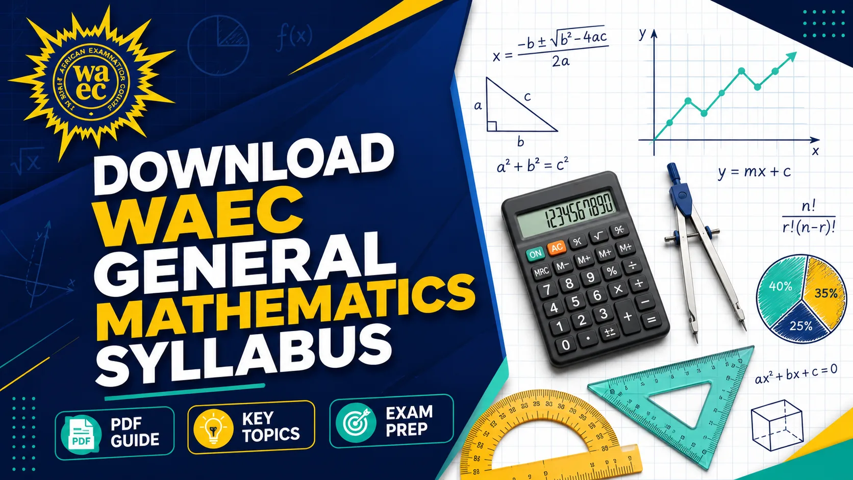 Download WAEC General Mathematics Syllabus 2026/2027