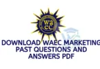 Download WAEC Marketing Past Questions and Answers PDF