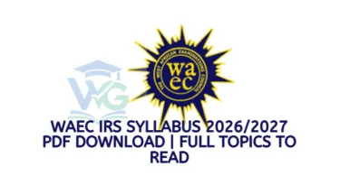 WAEC IRS Syllabus